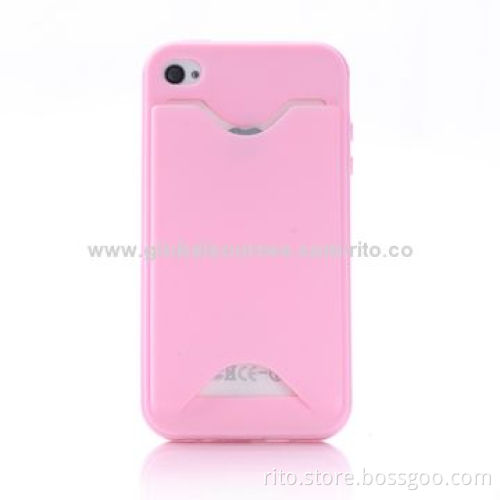 New Smartphone Case with Card Slot for iPhone 4/4s, iPhone 5/5s